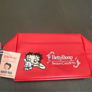 Betty Boop Red Cosmetic Bag